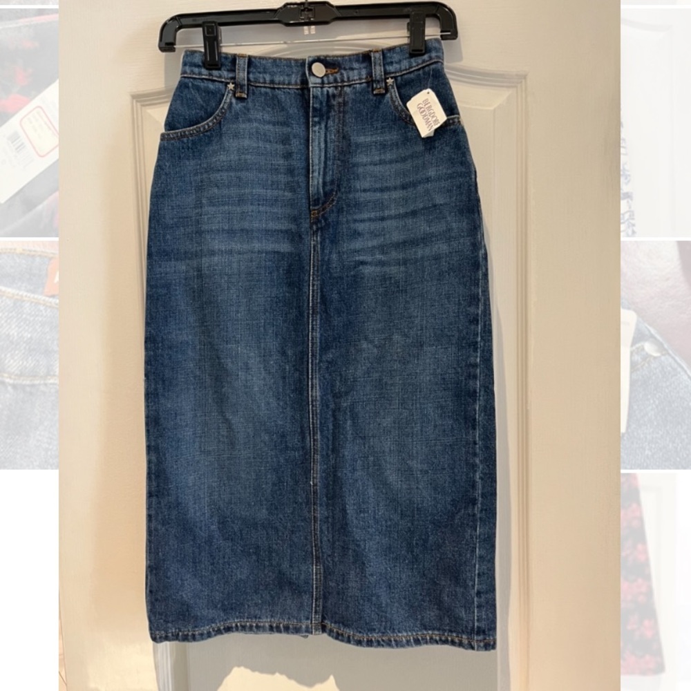 Alexa Chung Denim Skirt